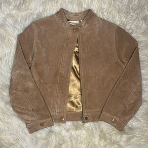 Kids Suede Leather Jacket